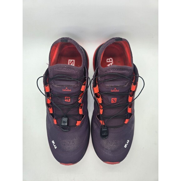 Salomon S/Lab Ultra 3 Trail Shoes Womens 7 Purple Hiking Running Terrain Sneaker - Picture 3 of 9